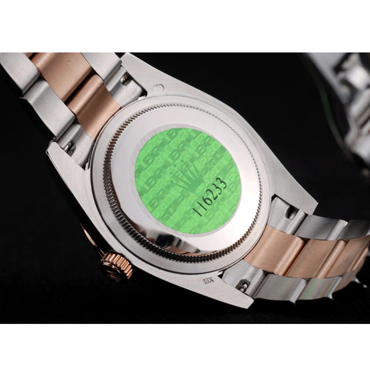 Aaa replica watch Rolex DateJust Case Plated Stainless Brushed Dial Brown Steel 41994 Diamond 0526